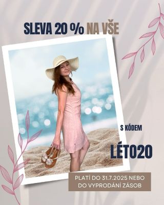 😎 Letní radost právě teď! 🎁 Sleva 20% na vše s kódem Léto20 ⏳Platí do 31.7.2025 nebo do vyprodání zásob 🛍️ www.taolli.cz...